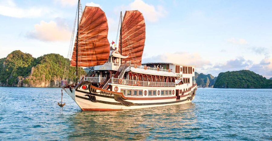 2-Day Royal Palace Ha Long Bay & Ti Top Island Cruise - Hanoi to Tuan Chau Port, about 8:00 AM to noon