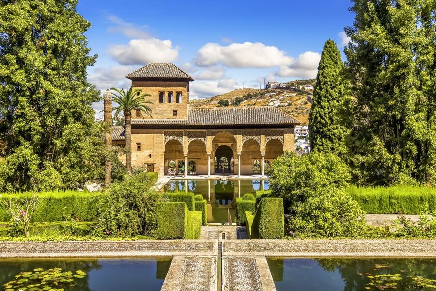 Alhambra's Gardens: Generalife, Partal, Alcazaba, & Carlos V - The Alcazaba and Granada from above