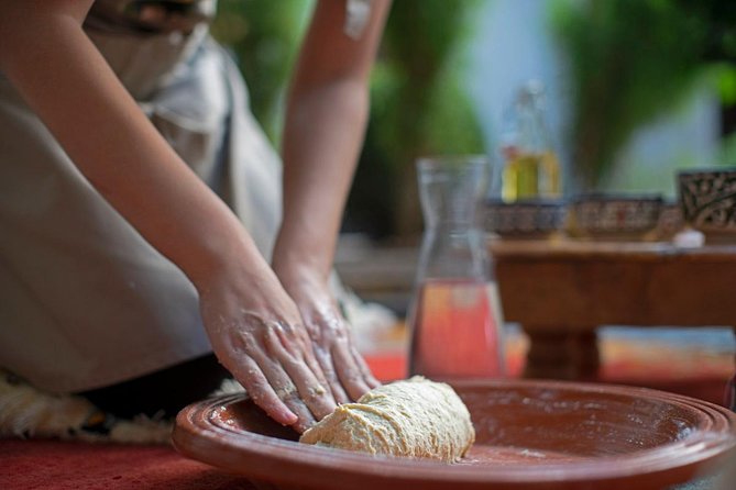Baking Workshops at Fez Cooking School at Palais Amani - Kneading Moroccan bread by hand