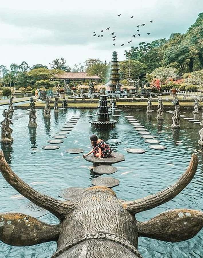 Bali:Heaven Gate, TirtaGangga Palace, and Beach Escape Tour - Tirta Gangga’s pools, fountains, and stepping stones