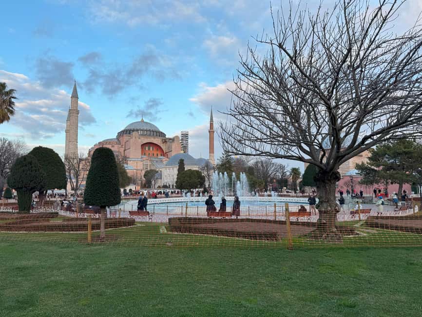 Basilica Cistern, Hagia Sophia, Blue Mosque & Topkapi Palace - Meeting at the German Fountain