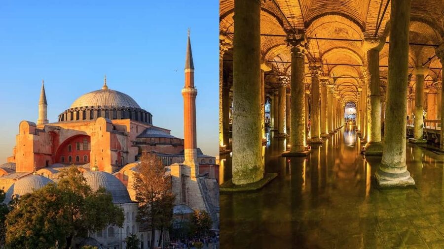 Basilica Cistern & Hagia Sophia with Optional Topkapi Palace - Basilica Cistern: the atmospheric highlight underground