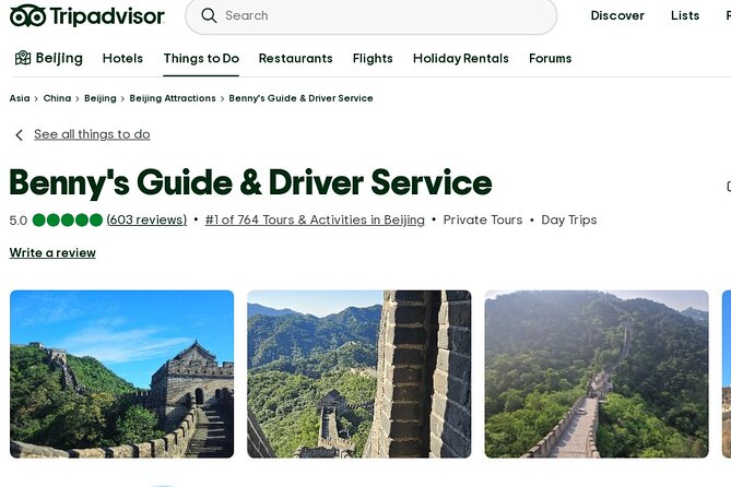 Beijing Forbidden City & Mutianyu Great Wall Private Day Tour - Who should book this private day?