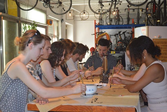 Beijing Wangfujing Calligraphy Class by Forbidden City - Learning a character such as 福