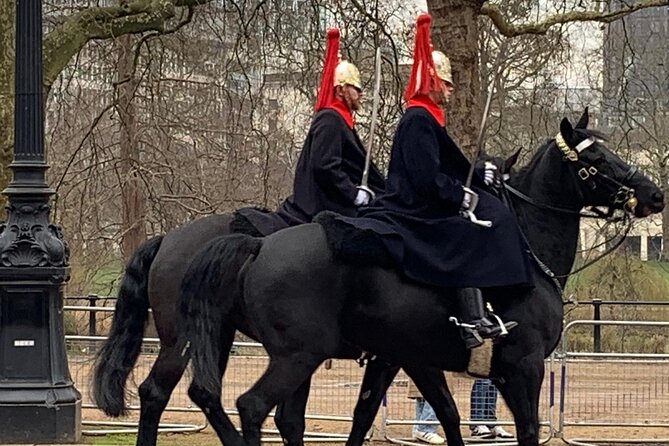 Changing of the Guard at Buckingham Palace Experience - Walking with the bands toward Buckingham Palace