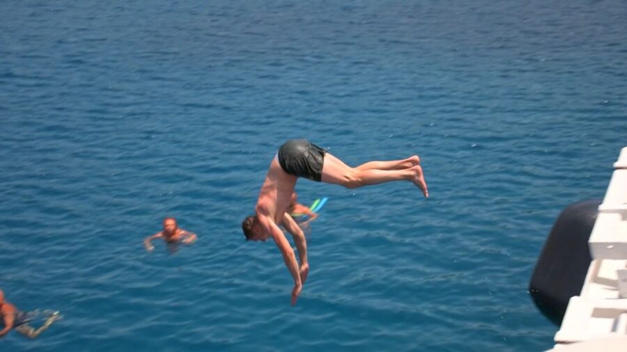 Crete: Mirabello Bay Cruise with Onboard Cocktail - Skistra Bay and the second long swim