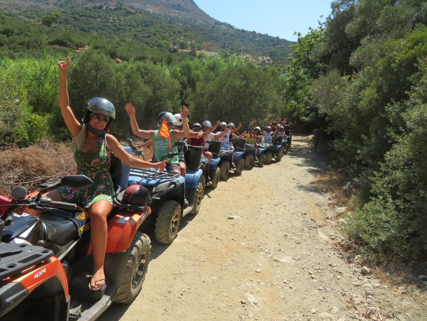 Crete: Quad Safari with Monastery, Malia Palace and Lunch - Returning to Sisi for a swim at Potamos Beach
