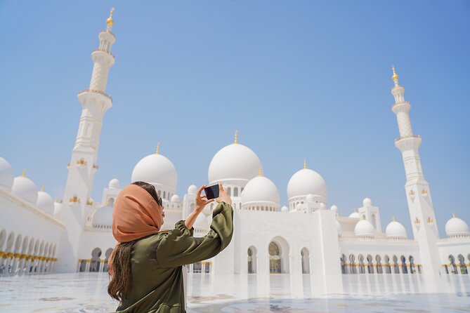 Dubai To Abu Dhabi: Grand Mosque, Royal Palace & Etihad Towers - Louvre Abu Dhabi: a short exterior look