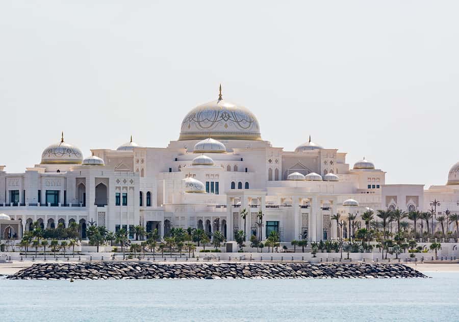 Dubai to Abu Dhabi Private Tour: Grand Mosque & Royal Palace - Corniche, Emirates Palace, and a short Louvre stop