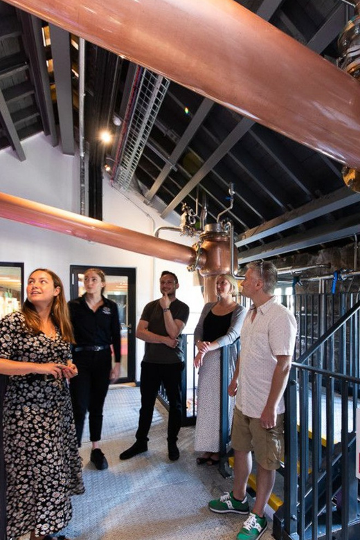Edinburgh: Holyrood Distillery 'Journey to Whisky' Tour - The distillery floor and two new make spirits
