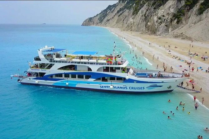 Explore Ionian Sea with its 50 shades of blue on Makedonia Palace - Porto Katsiki gives you the classic Lefkada view