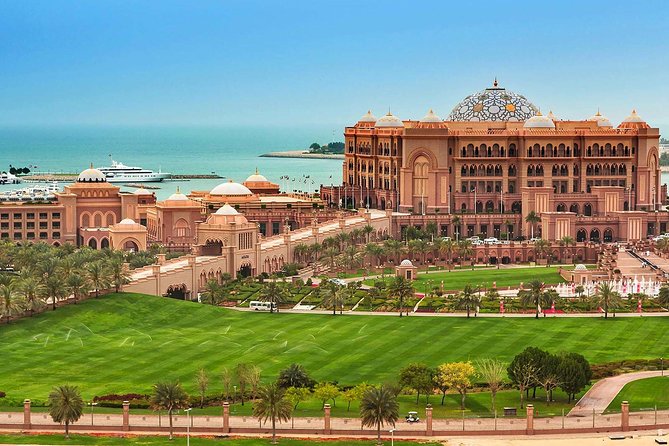 From Abu Dhabi: Grand Mosque, Qasr Al Watan Palace & Etihad Tower - Pickup, vehicles, and timing