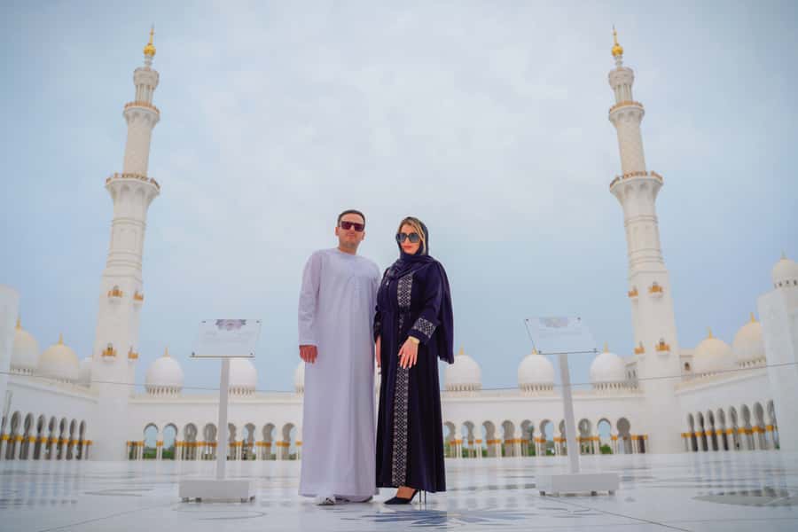 From Abu Dhabi: Grand Mosque, Royal Palace, and Etihad Tower - Sheikh Zayed Grand Mosque: the visual centerpiece