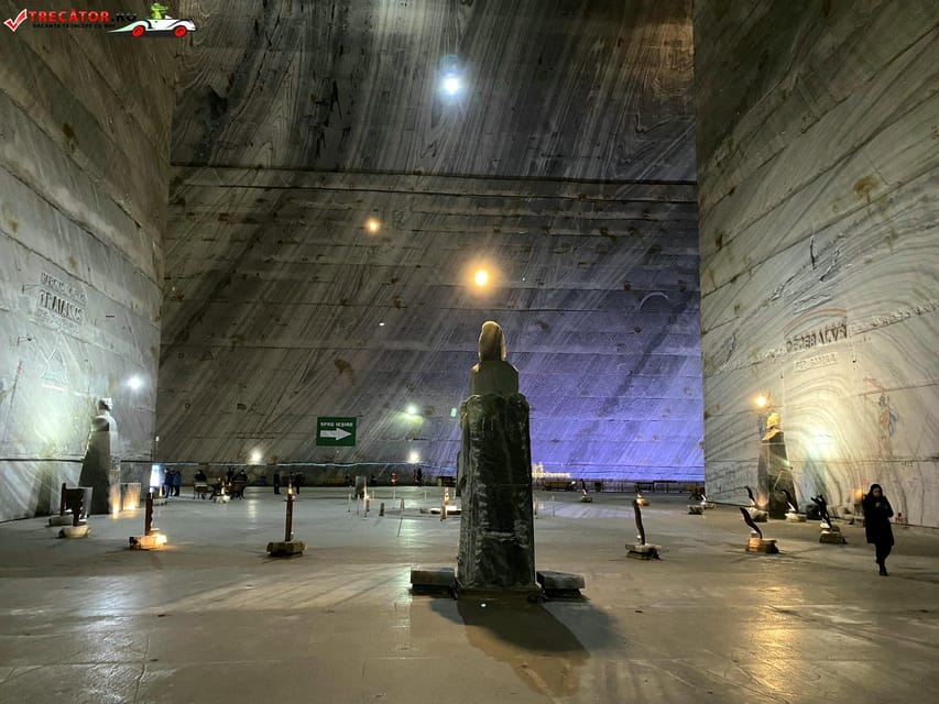 From Bucharest: Private Tour Salina Slanic: Salt Palace - The wooden bridge, salt lake, and underground waterfall