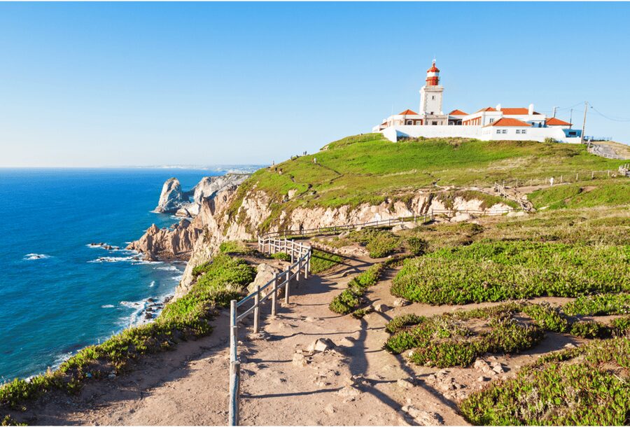 From Lisbon: Sintra, Pena Palace, Regaleira, Cabo da Roca, and Cascais - Guincho Beach and the open coast