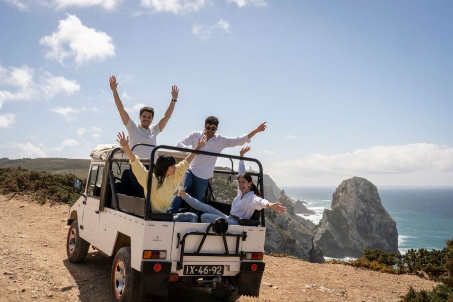 From Lisbon: Sintra with Pena Palace and Cabo da Roca by 4WD - Arriving at Pena Palace above Sintra