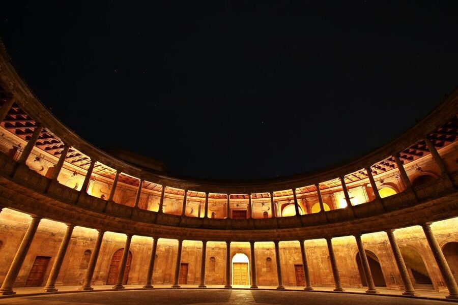 Granada: Alhambra Night Visit Entry Ticket - Charles V Palace brings a different mood
