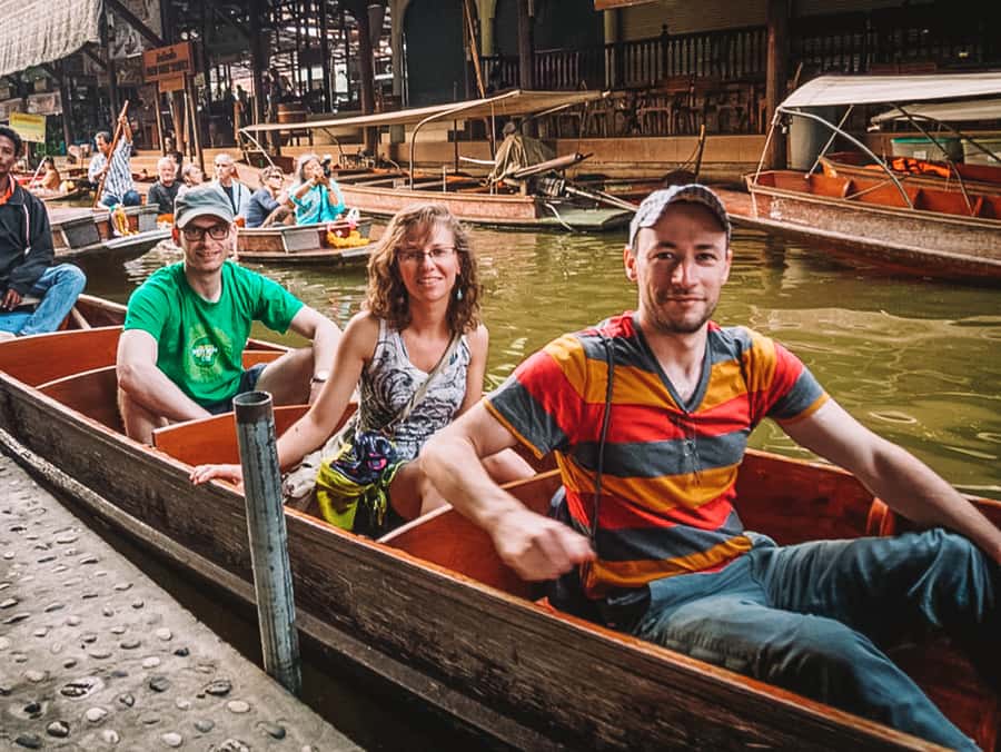 Grand Palace, Damnoen Floating Market & Maeklong Market Tour - Maeklong Railway Market and the train that cuts through it