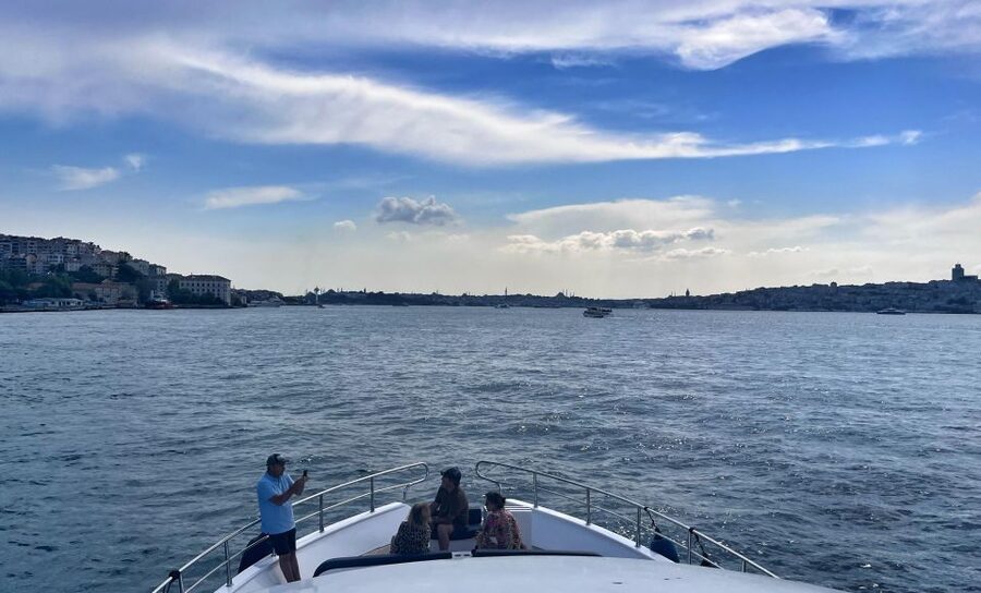Guided Dolmabahce Palace Tour with Bosphorus Sunset Cruise - Bezm-i Alem Valide Sultan Mosque and the nearby waterfront