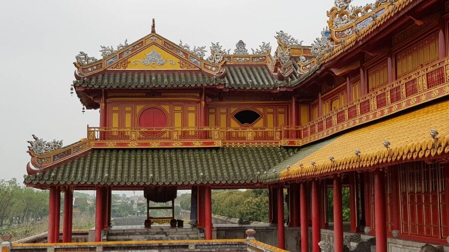 Hue Customizable Tour with Imperial Citadel & Forbidden City - The Nine Holy Cannons and the approach to the citadel
