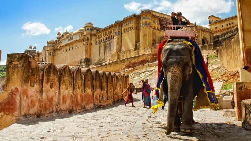 Jaipur: Amber Fort, Stepwell & Jal Mahal with Pickup - Starting in a private air-conditioned car