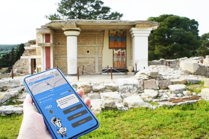 Knossos Palace Self-Guided Treasure Hunt & Tour - What makes the Horns of Consecration a useful finish