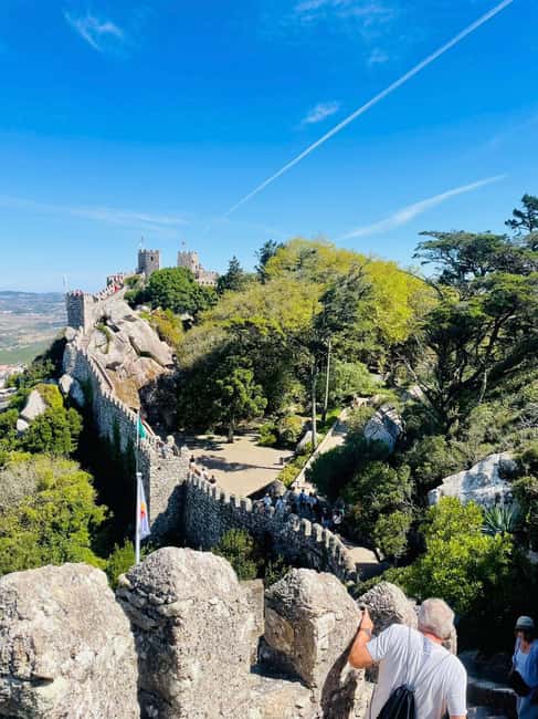 Lisbon: Sintra, Pena Palace, Cabo da Roca, & Cascais Tour - Pena Palace Gardens and the first views