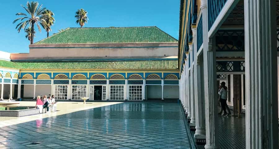 Marrakech: Bahia Palace, Madrasa Bn Yousef, Souk Medina Tour - Bahia Palace: tiled rooms and royal stories