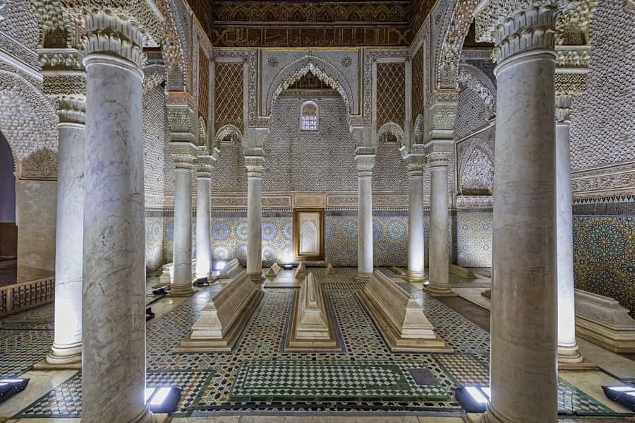 Marrakech: Bahia Palace, Saadian Tombs, & Koutoubia Mosque - Koutoubia Mosque and the red city skyline