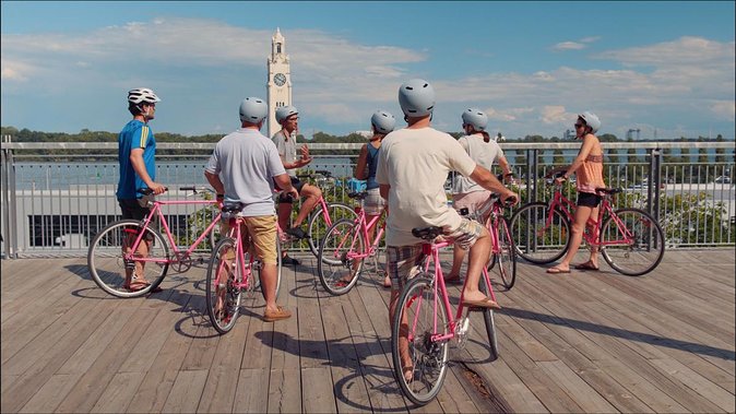 Non Touristy Pink Bike Tour by Spade & Palacio - Starting at Jeanne-Mance Park below Mount Royal