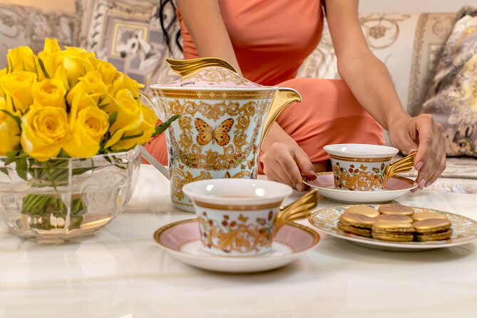 Palazzo Versace Dubai Afternoon Tea - Mosaic Lounge and the Dubai Creek view