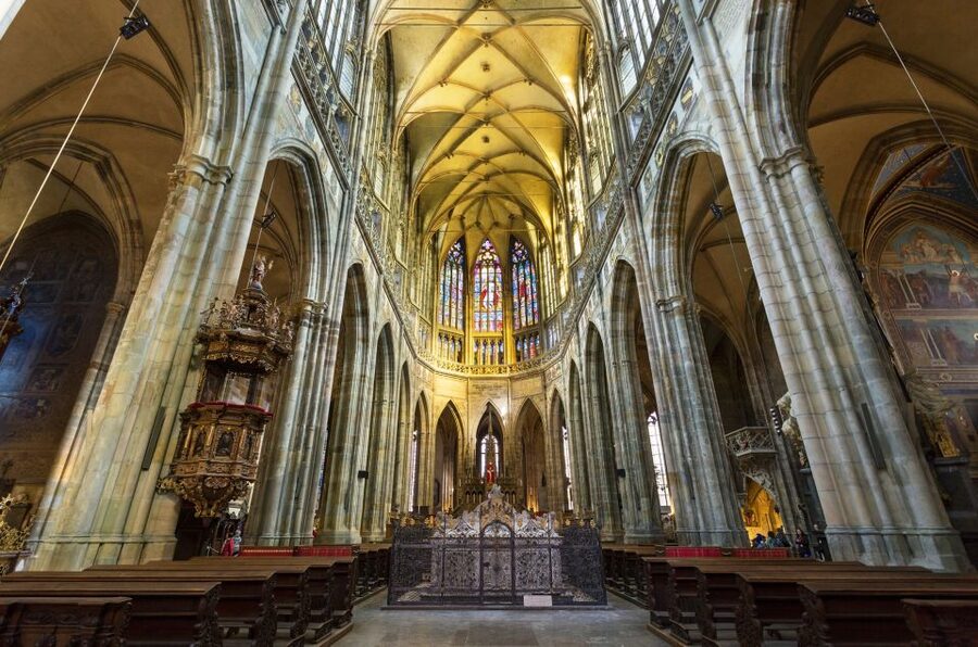 Prague Castle and St. Vitus Cathedral Private Walking Tour - Hradcany Square and the castle entrance
