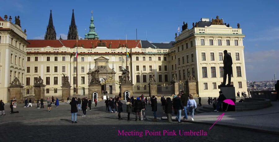 Prague Castle: Small-Group Tour with a local guide - Meeting the guide at Hradcany Square