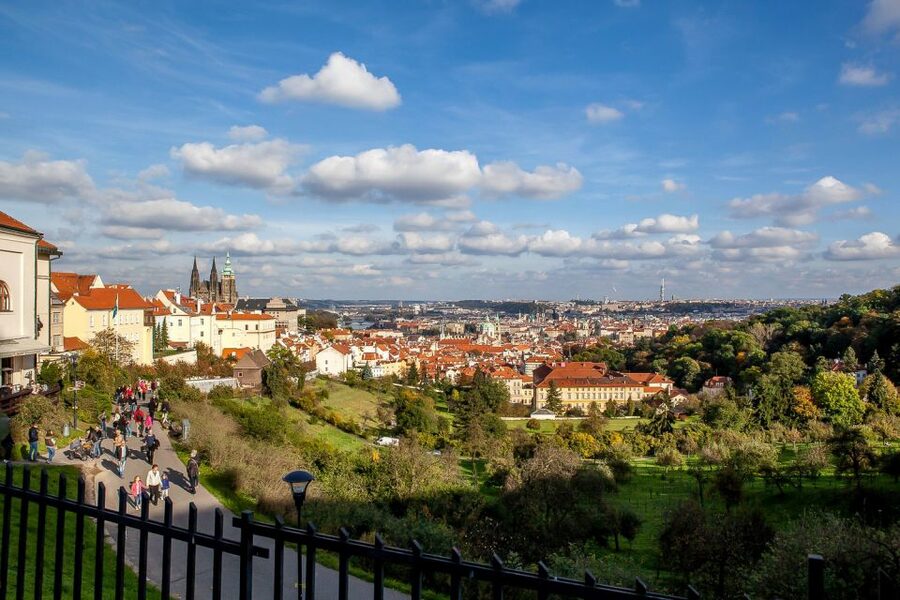 Prague Castle Tour - Mala Strana views over the Vltava