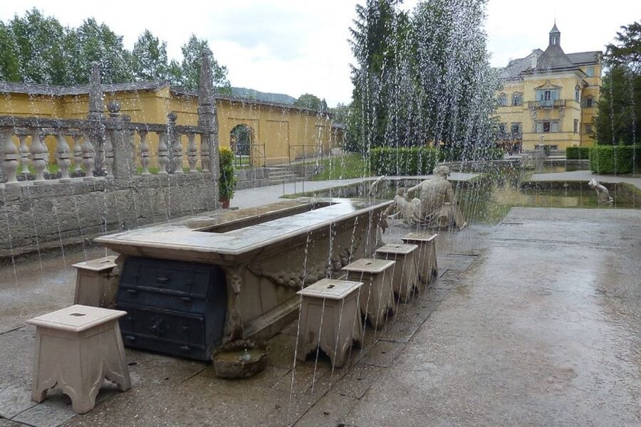 Salzburg: Boat Ride to Hellbrunn and Palace Visit - Inside the palace with an audio guide