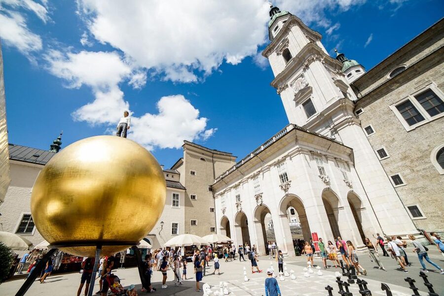 Salzburg: Old Town, Mozart, & Mirabell Gardens Walking Tour - Salzburg Cathedral and Residenzplatz