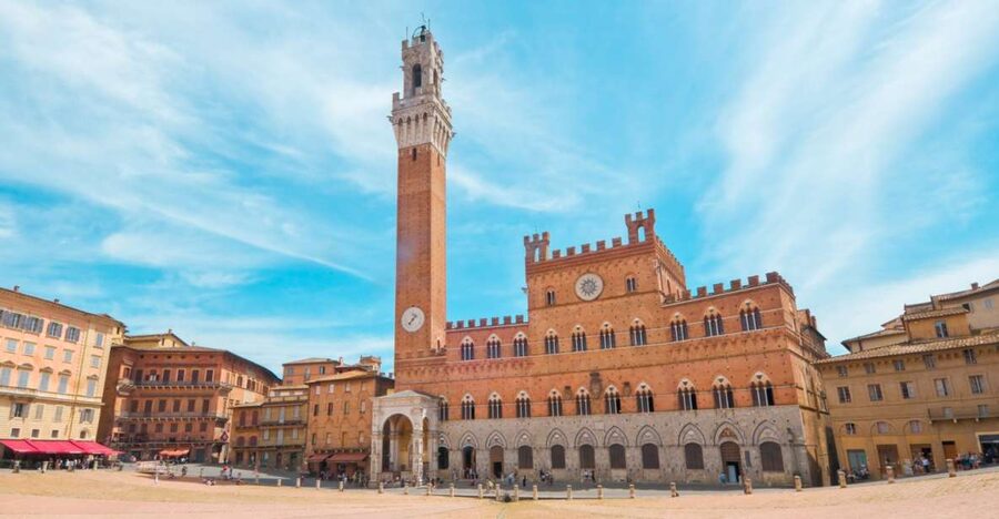 Siena: Palazzo Pubblico Entry Ticket - The Loggia dei Nove and the view beyond Siena