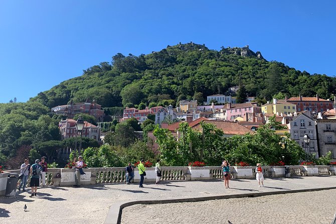 Sintra Cascais Private Tour with Pena Palace and Mouros Castle - Entering the Moorish Castle above Sintra