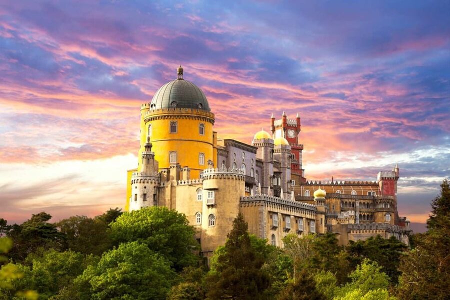 Sintra:Pena Palace,Moorish Castle & Q-Regaleira Private Tour - Pena Palace: Sintra’s colorful royal showpiece