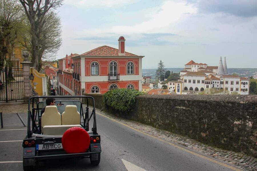 Sintra: Vintage electric Tuk Tuk tour, Pena Palace 4/5 hours - Biester Palace and the climb toward the hills