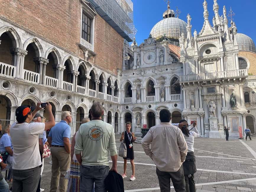 Venice: Doge's Palace Guided Tour with Optional Gondola Ride - Meeting at the two columns in St. Mark’s Square