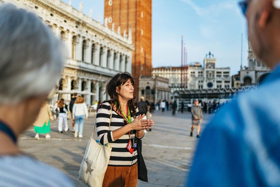 Venice: Private Entry Doge Palace & St. Mark Terraces Tour - The terrace view over St. Mark’s Square